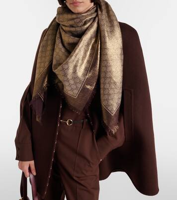 GG jacquard wool scarf | Gucci