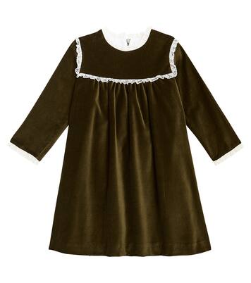 Carolina ruffled velvet dress | La Coqueta