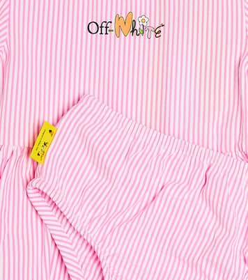 Baby - Abito Funny Flowers in cotone | Off-White Kids