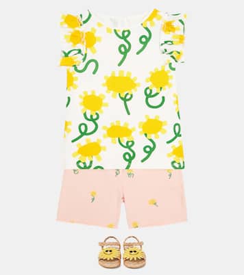 Floral cotton top | Stella McCartney Kids
