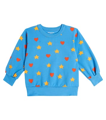Printed cotton-blend jersey sweatshirt | Tinycottons