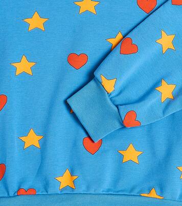 Printed cotton-blend jersey sweatshirt | Tinycottons