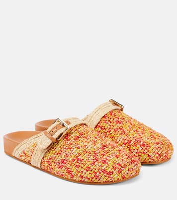 Slippers Quinta aus Raffiabast | Clergerie