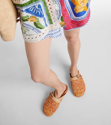 Slippers Quinta aus Raffiabast | Clergerie
