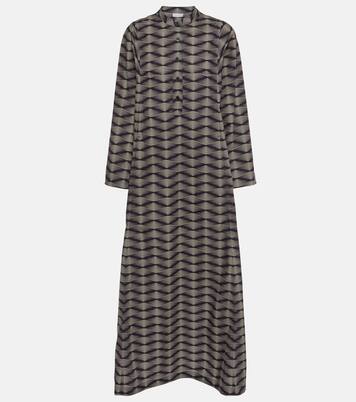 Robe longue en coton imprimé | Dries Van Noten