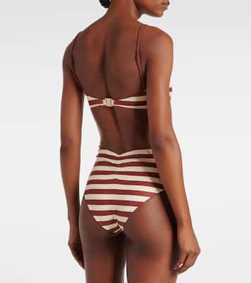 Striped bikini top | Johanna Ortiz