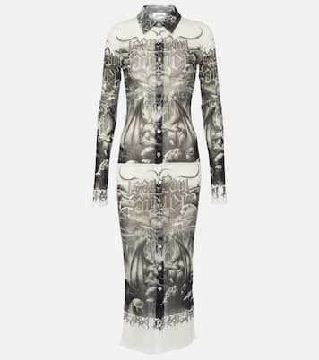 Robe chemise imprimée | Jean Paul Gaultier