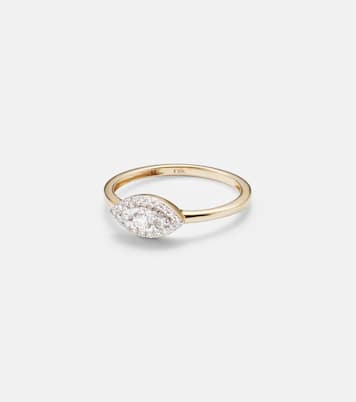 Anello Muse in oro 10kt con diamanti | Stone and Strand