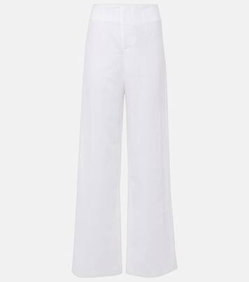 Isotta high-rise linen straight pants | Faithfull