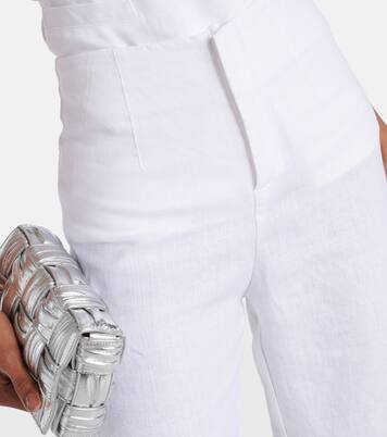 Isotta high-rise linen straight pants | Faithfull