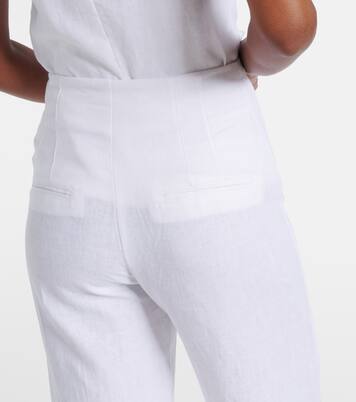 Isotta high-rise linen straight pants | Faithfull