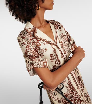 Abito chemisier Vinnie in raso | Alémais