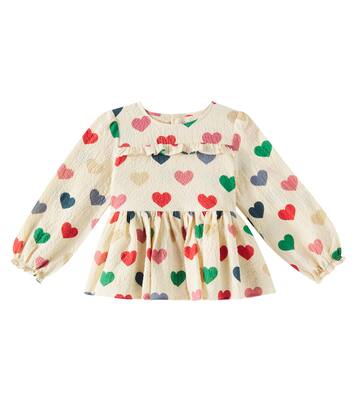 Elin printed cotton seersucker blouse | Konges Sløjd