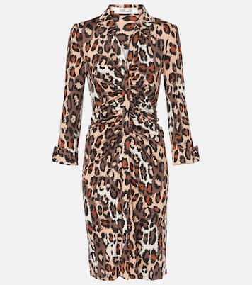 Robe midi Sheska à motif léopard | Diane von Furstenberg