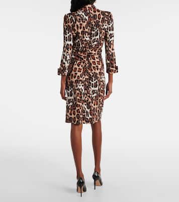 Robe midi Sheska à motif léopard | Diane von Furstenberg