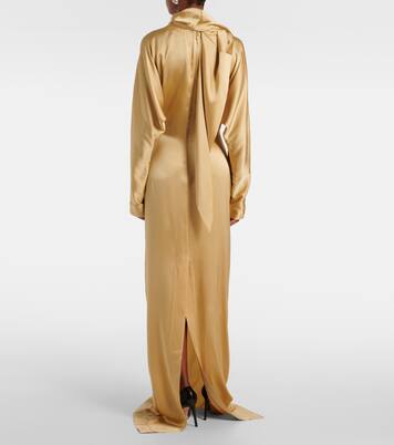 Robe longue Imre en soie mélangée | Tove