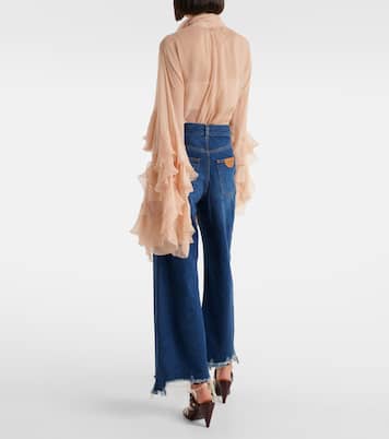 Jeans a gamba larga e vita media | Chloé