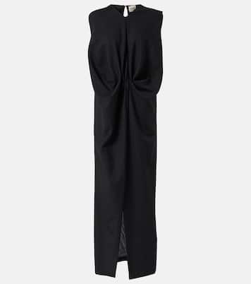 Robe longue Niel en laine et mohair | Khaite