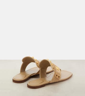 Sandalen Plaster Caster aus Veloursleder | Valentino Garavani