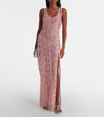 Maxikleid aus Häkelstrick | Missoni