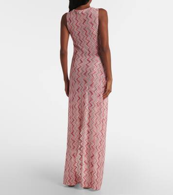 Maxikleid aus Häkelstrick | Missoni
