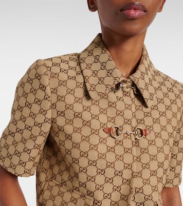 Horsebit GG Canvas jacket | Gucci