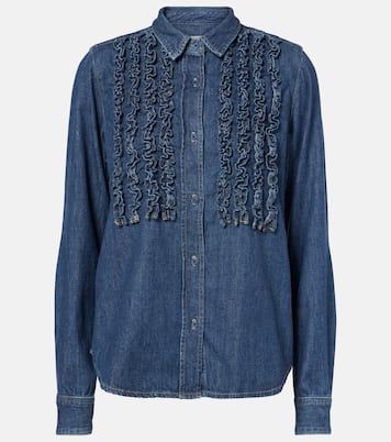 Lexa ruffled denim shirt | Nili Lotan