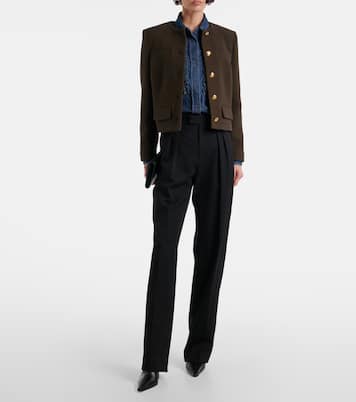 Lexa ruffled denim shirt | Nili Lotan