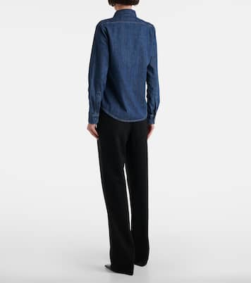 Lexa ruffled denim shirt | Nili Lotan