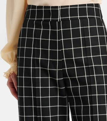 Mossi virgin wool wide-leg pants | Valentino