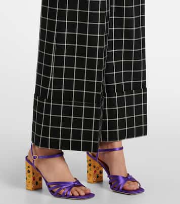 Mossi virgin wool wide-leg pants | Valentino