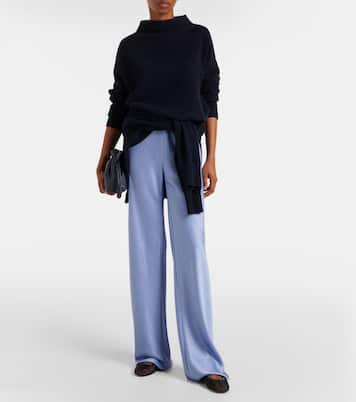 Weite High-Rise Hose aus Satin | Vince