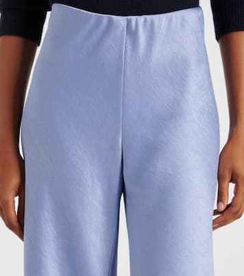 Weite High-Rise Hose aus Satin | Vince