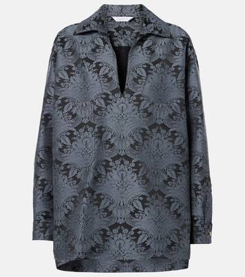 Anemone wool-blend jacquard shirt | Max Mara