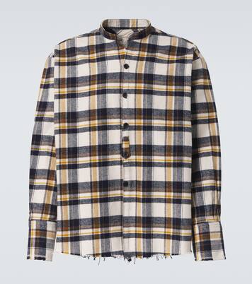 Plaid cotton shirt | Greg Lauren