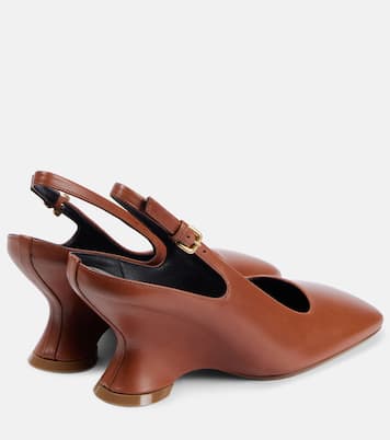 Slingback-Pumps aus Leder | Dries Van Noten