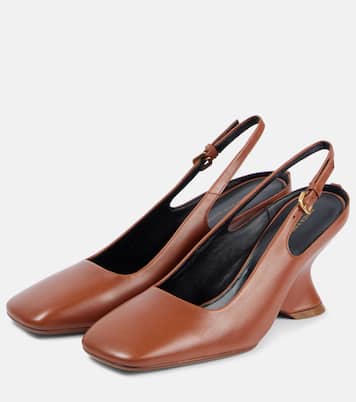 Slingback-Pumps aus Leder | Dries Van Noten