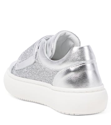 Logo leather sneakers | Moschino Kids