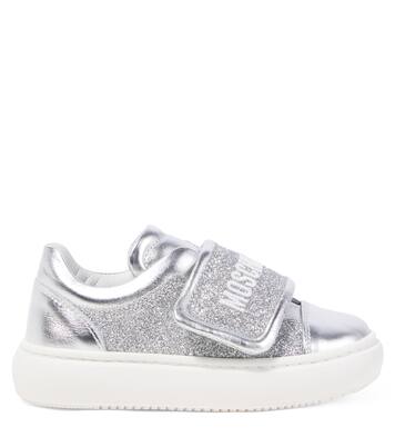 Logo leather sneakers | Moschino Kids