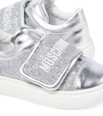 Logo leather sneakers | Moschino Kids