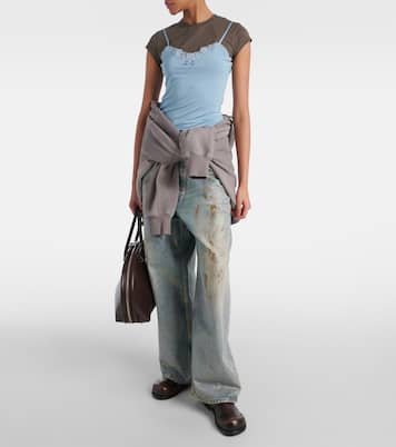 Layered jersey top | Acne Studios