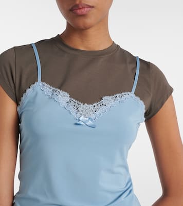 Layered jersey top | Acne Studios