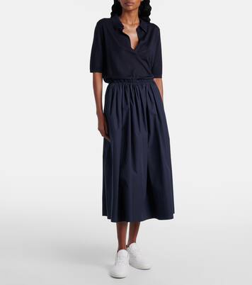 Falda midi Chiara en popelín de algodón | Gabriela Hearst