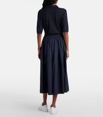 Falda midi Chiara en popelín de algodón | Gabriela Hearst