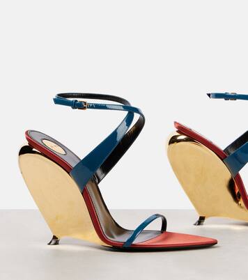 Wedge-Sandalen Tallulah 110 aus Lackleder | Saint Laurent