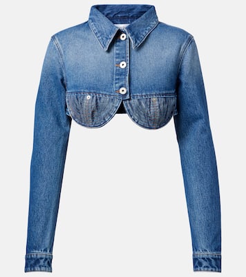 Cropped denim jacket | Jean Paul Gaultier