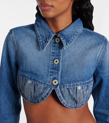 Cropped denim jacket | Jean Paul Gaultier