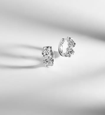 Boucles d'oreilles Frenzy en or blanc 18 ct et diamants | Suzanne Kalan