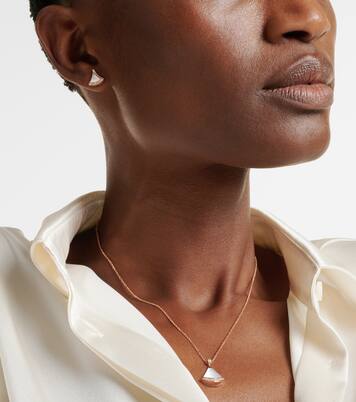 Divas' Dream 18kt rose gold earrings with mother-of-pearl and diamonds | Bvlgari