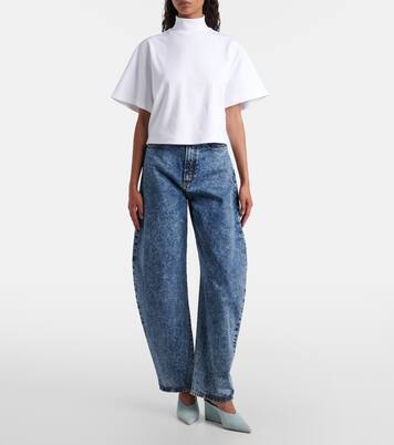 Cube 75 suede wedge mules | Alaïa